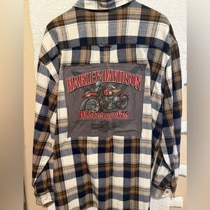 Upcycled flannel shirt men’s
